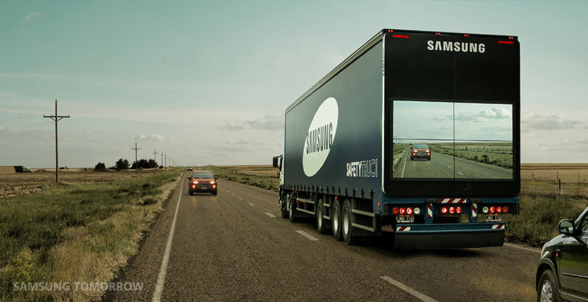 Samsung Semi-Trailer Truck Program Aims to Save Lives